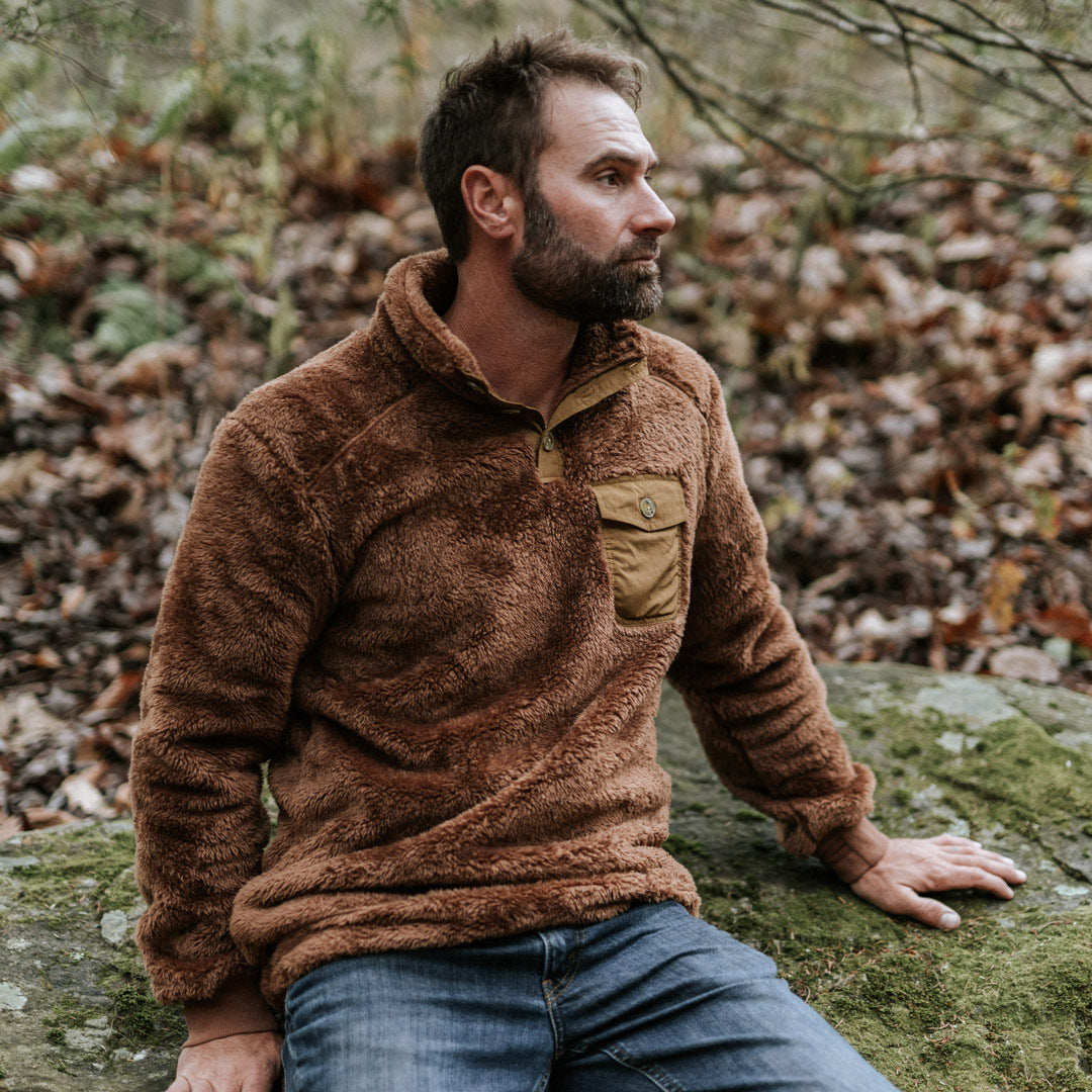 Kodiak Fleece Pullover Grizzly brown