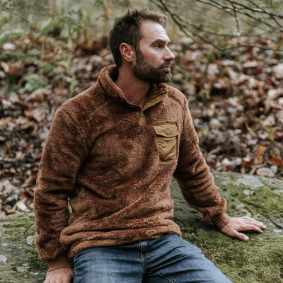 Kodiak Fleece Pullover Grizzly brown