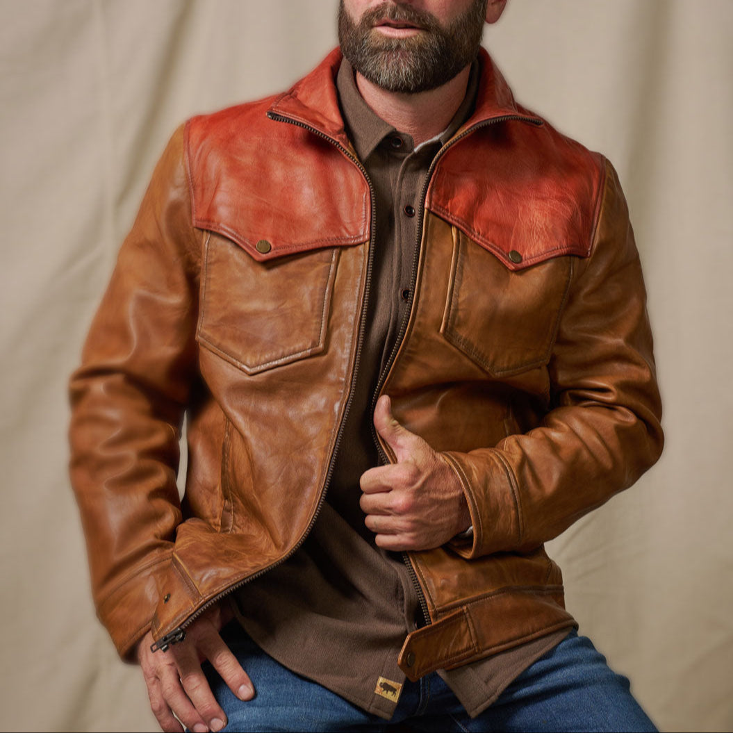 Elkhorn Leather Jacket - Western Jacket