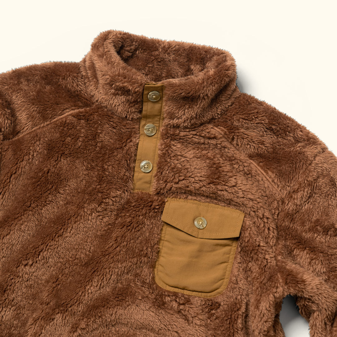 Mens Soft Kodiak fleece pullover