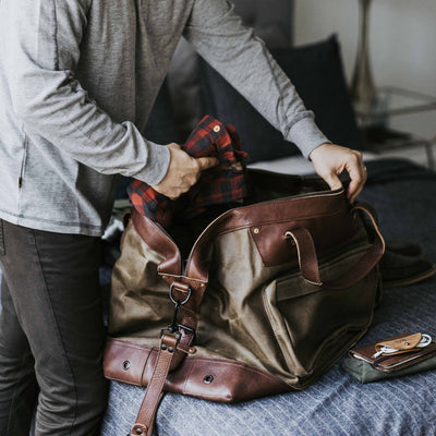 Canvas Oversized Weekend Bag Khaki