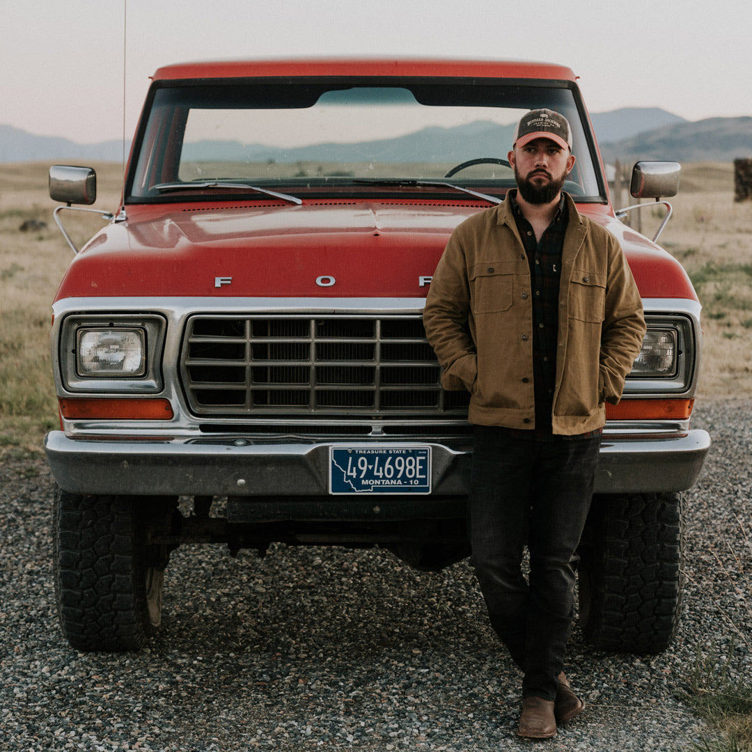 Rugged Waxed Canvas Trucker Jacket laramie